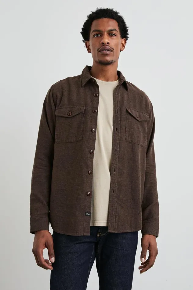 Rails Jackets and Coats Men BURR SHIRT JACKET Pine Cone
