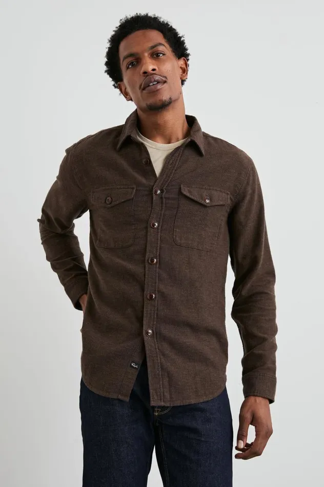 Rails Jackets and Coats Men BURR SHIRT JACKET Pine Cone