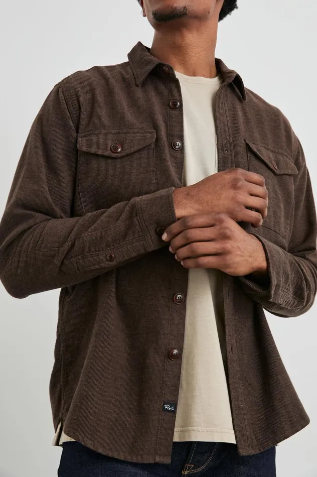 Rails Jackets and Coats Men BURR SHIRT JACKET Pine Cone