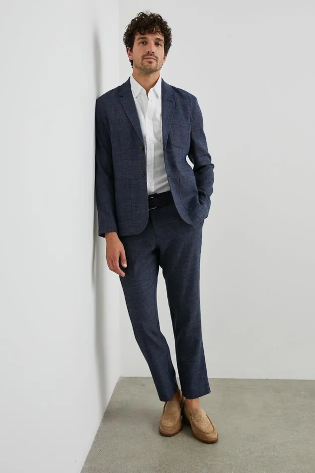 Rails Jackets and Coats Men IDRIS BLAZER Navy Melange