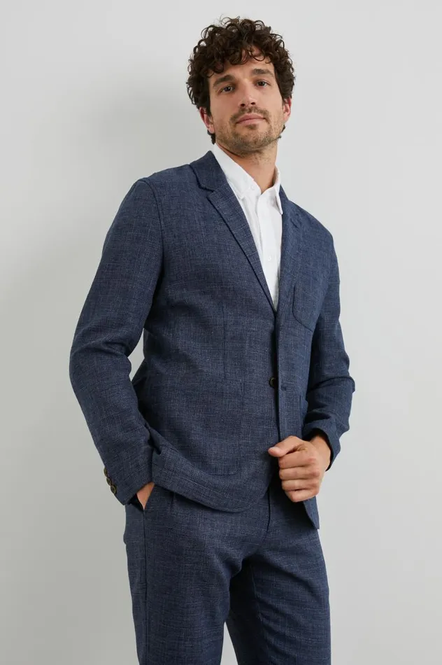 Rails Jackets and Coats Men IDRIS BLAZER Navy Melange