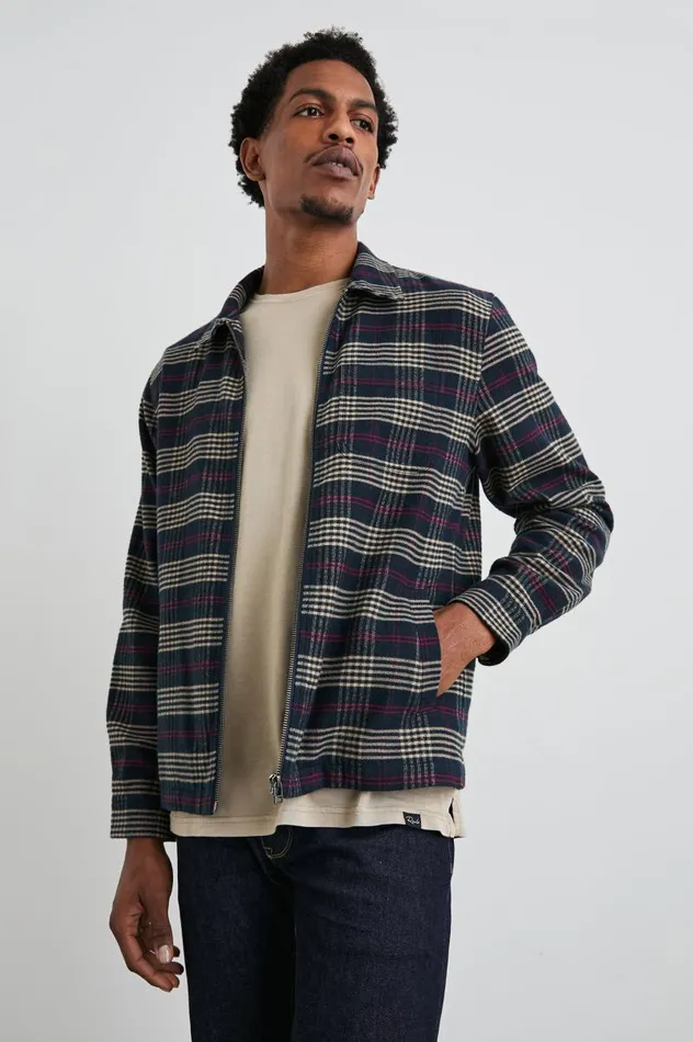 Rails Jackets and Coats Men JAQUE SHIRT JACKET Gilded Navy Crimson