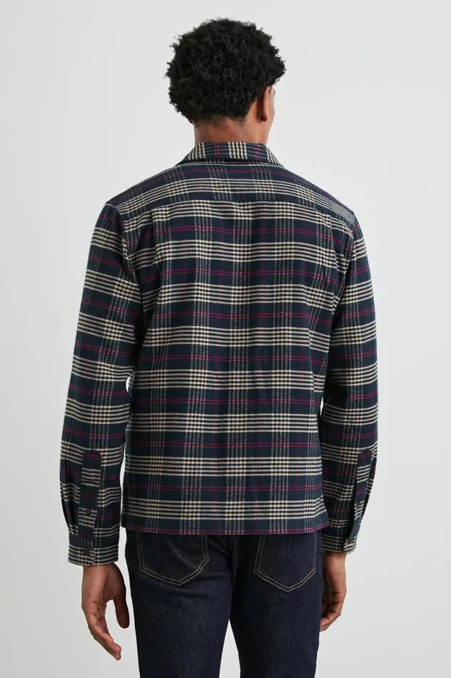 Rails Jackets and Coats Men JAQUE SHIRT JACKET Gilded Navy Crimson
