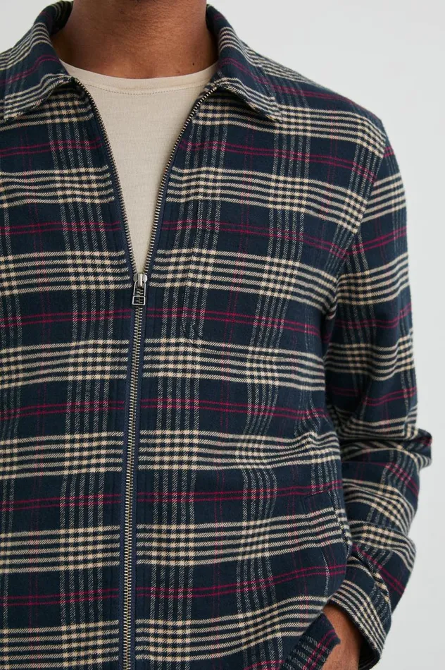 Rails Jackets and Coats Men JAQUE SHIRT JACKET Gilded Navy Crimson