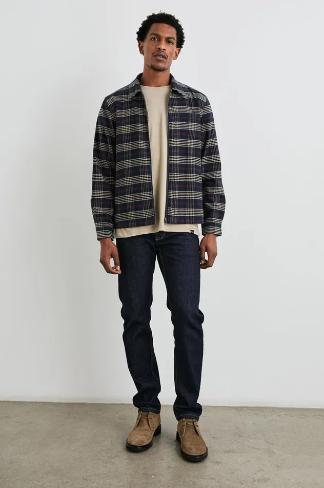 Rails Jackets and Coats Men JAQUE SHIRT JACKET Gilded Navy Crimson
