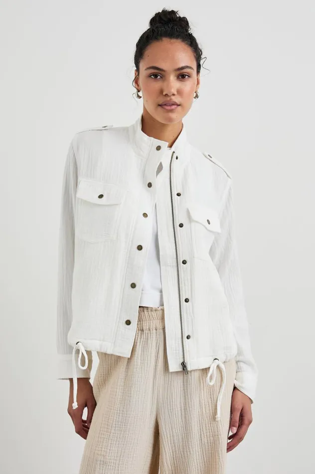 Rails Jackets and Coats Women COLLINS JACKET Gauze White