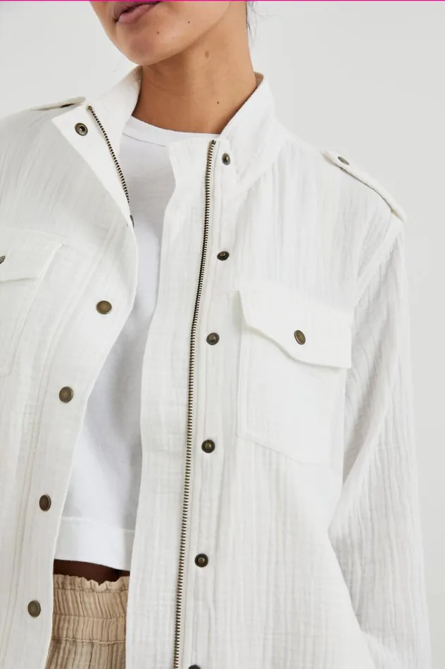 Rails Jackets and Coats Women COLLINS JACKET Gauze White