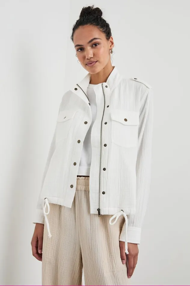 Rails Jackets and Coats Women COLLINS JACKET Gauze White