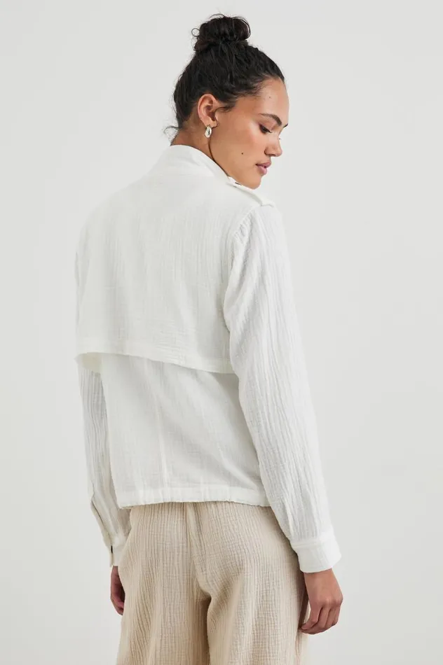 Rails Jackets and Coats Women COLLINS JACKET Gauze White