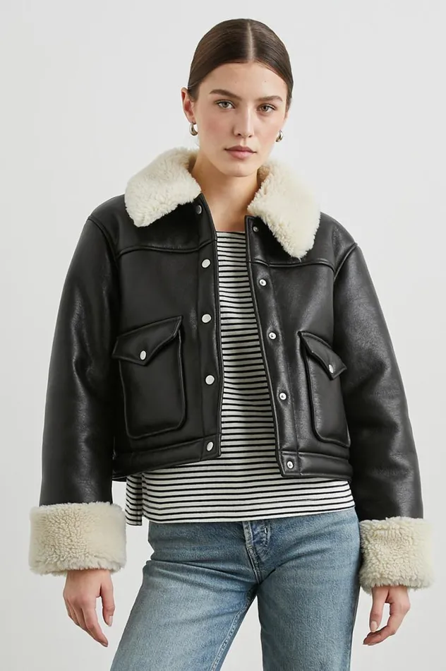 Rails Jackets and Coats Women IMANI JACKET Black Ivory
