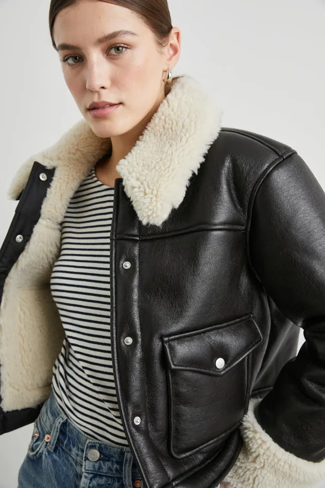 Rails Jackets and Coats Women IMANI JACKET Black Ivory