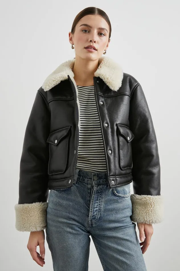 Rails Jackets and Coats Women IMANI JACKET Black Ivory