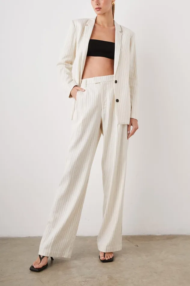 Rails Jackets and Coats Women STANTON BLAZER Ivory Pinstripe