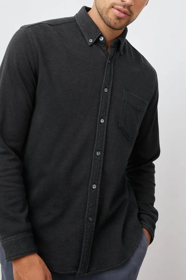 Rails Shirts Men BERKELEY SHIRT Washed Black