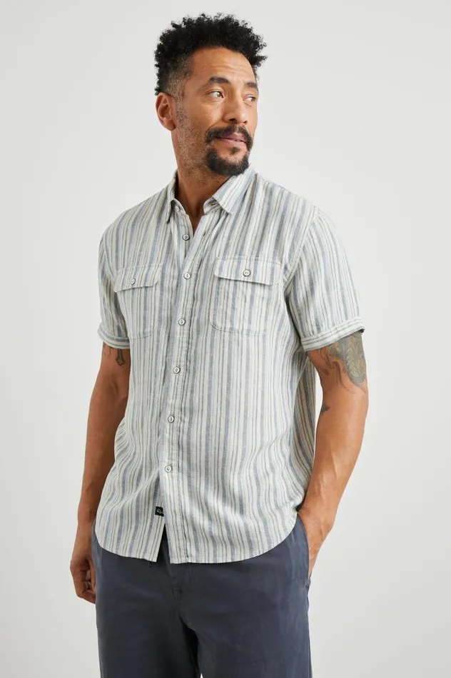 Rails Shirts Men DONNIE SHIRT Blue Cap Range