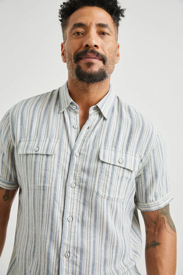 Rails Shirts Men DONNIE SHIRT Blue Cap Range