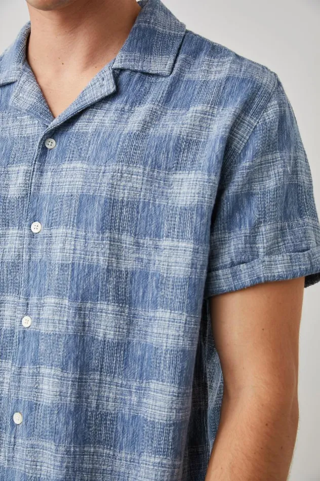 Rails Shirts Men DRESDEN SHIRT Kyoto Blue