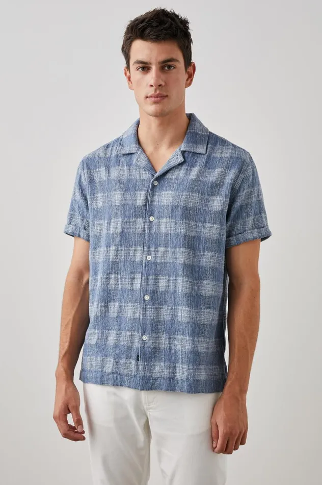 Rails Shirts Men DRESDEN SHIRT Kyoto Blue