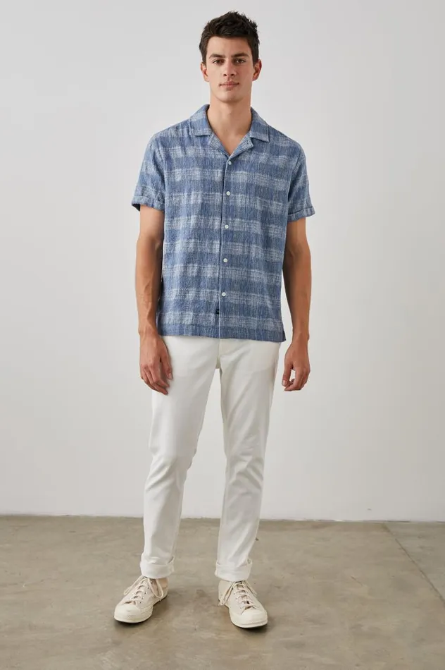Rails Shirts Men DRESDEN SHIRT Kyoto Blue