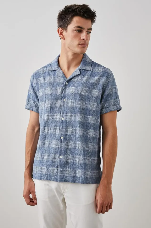 Rails Shirts Men DRESDEN SHIRT Kyoto Blue