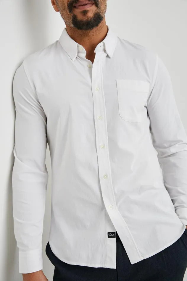 Rails Shirts Men KENDRICK SHIRT Pearl White