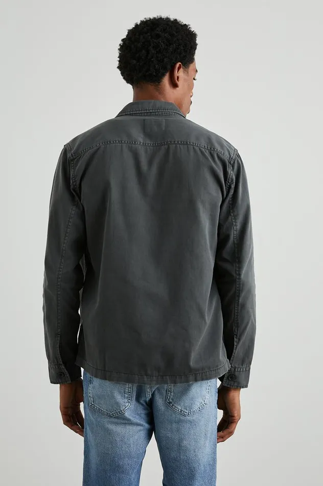 Rails Shirts Men KEROUAC SHIRT JACKET Charcoal
