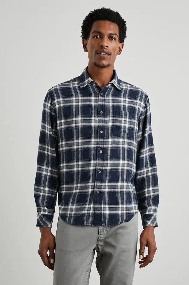Rails Shirts Men LENNOX SHIRT Navy Cove