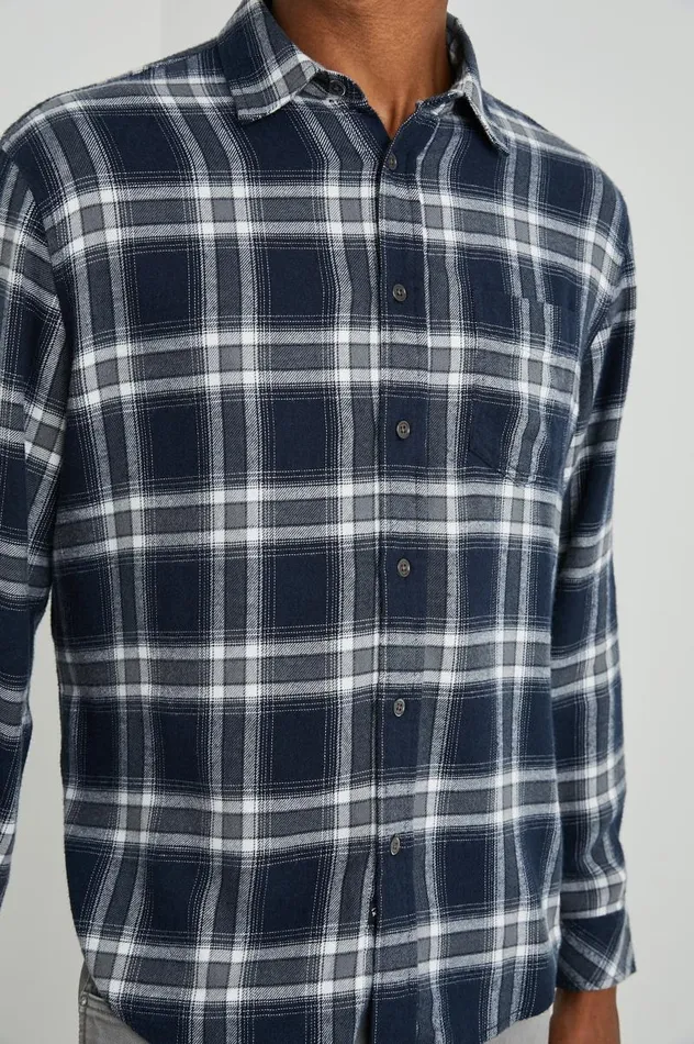 Rails Shirts Men LENNOX SHIRT Navy Cove