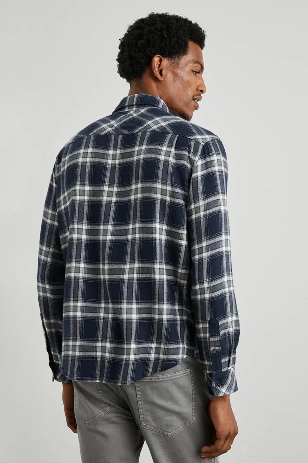 Rails Shirts Men LENNOX SHIRT Navy Cove
