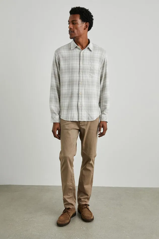 Rails Shirts Men LENNOX SHIRT Wheat Dove Melange