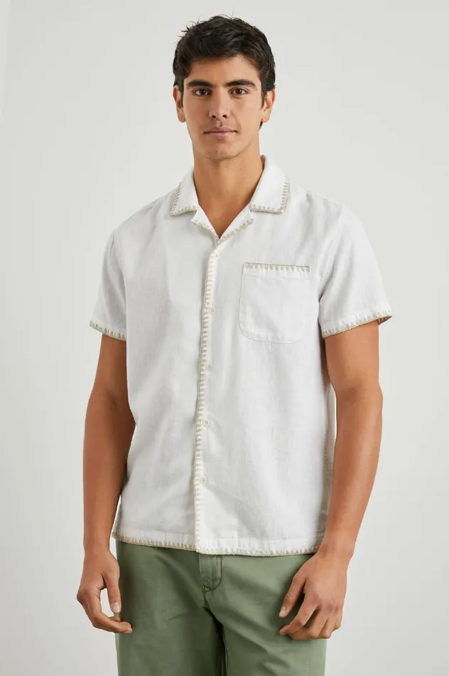 Rails Shirts Men SHANE SHIRT Antique White
