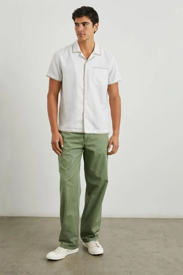 Rails Shirts Men SHANE SHIRT Antique White