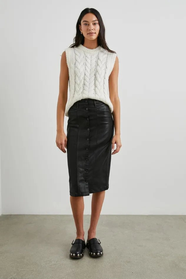 Rails Skirts Women BROADWAY SKIRT Coated Noir