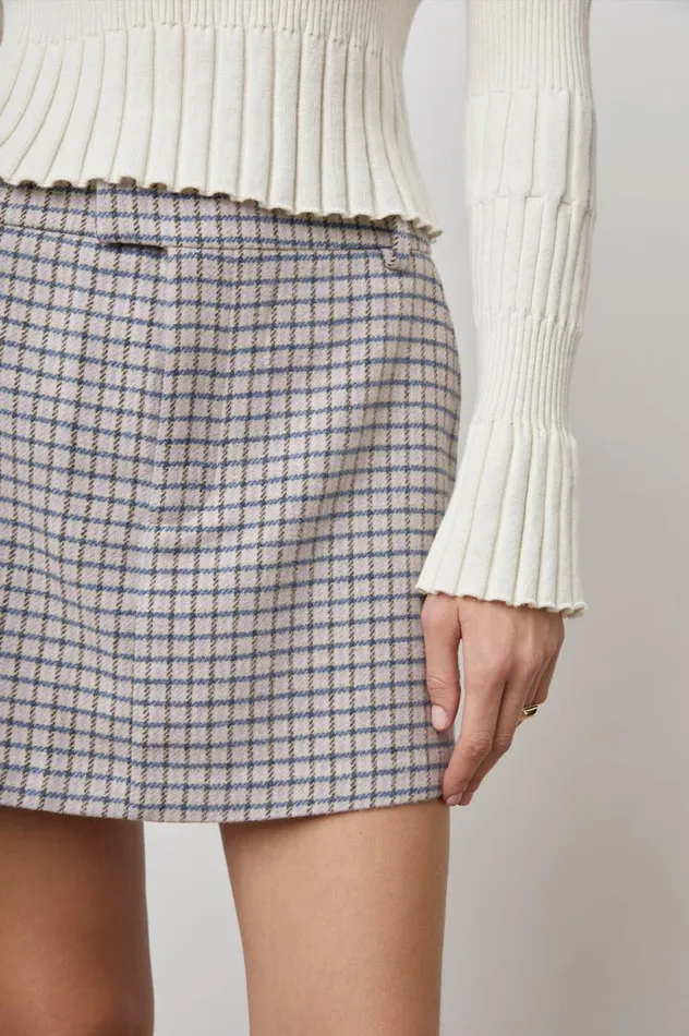 Rails Skirts Women PRIM SKIRT Lilac Navy Mini Check