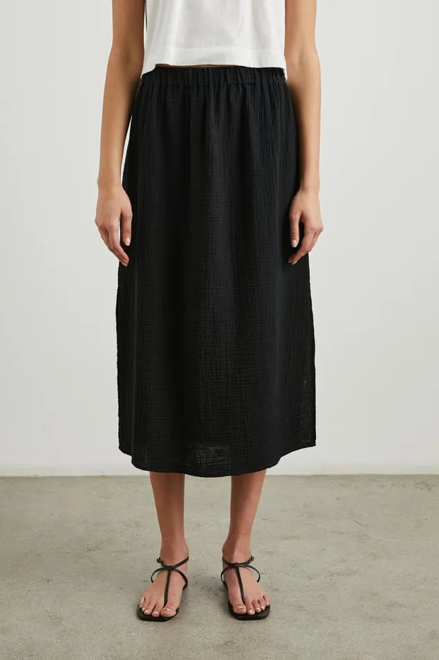 Rails Skirts Women SORAYA SKIRT Black Gauze