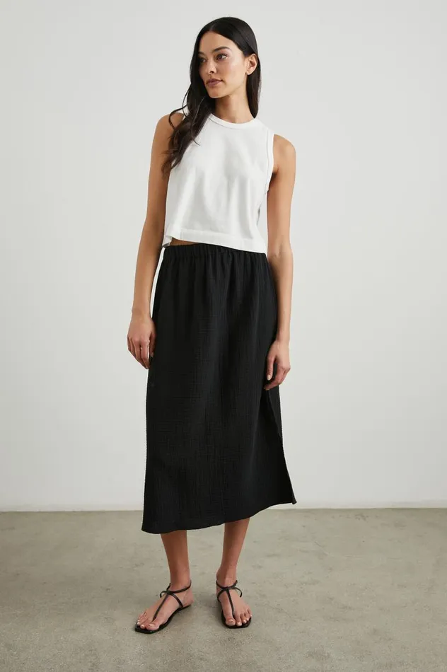 Rails Skirts Women SORAYA SKIRT Black Gauze
