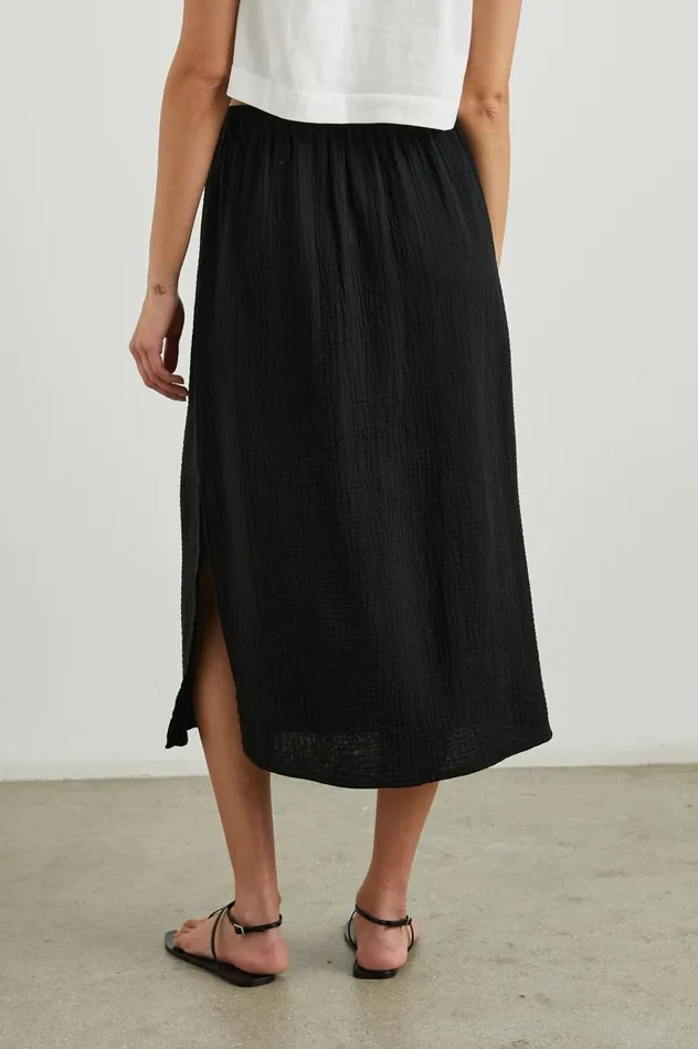Rails Skirts Women SORAYA SKIRT Black Gauze