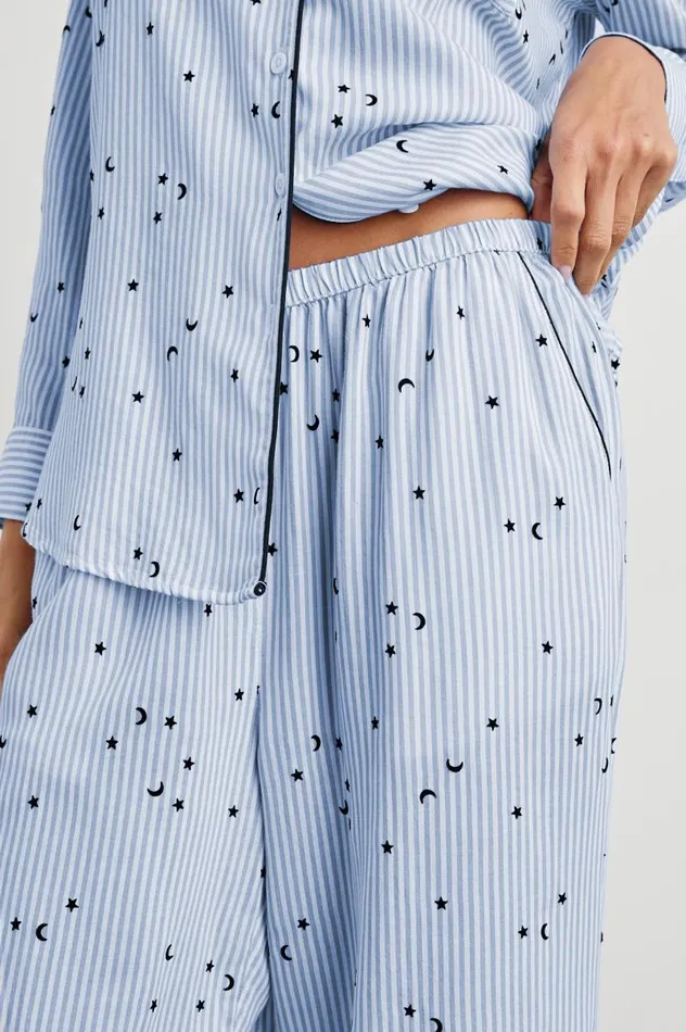 Rails Sleepwear and Lounge Women LUNA PAJAMA SET Flocked Cosmic Stripe
