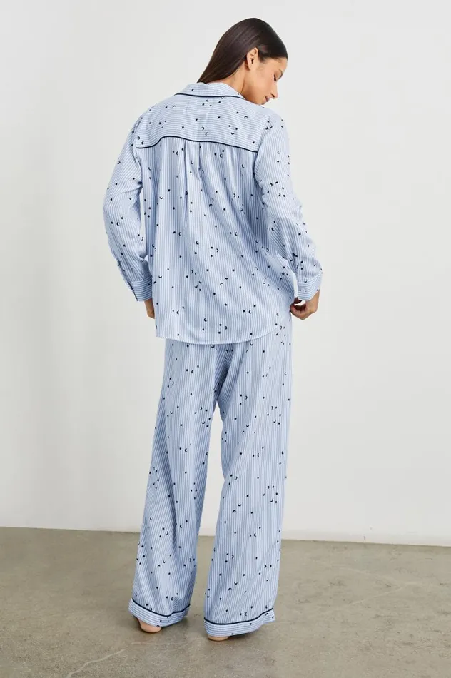 Rails Sleepwear and Lounge Women LUNA PAJAMA SET Flocked Cosmic Stripe