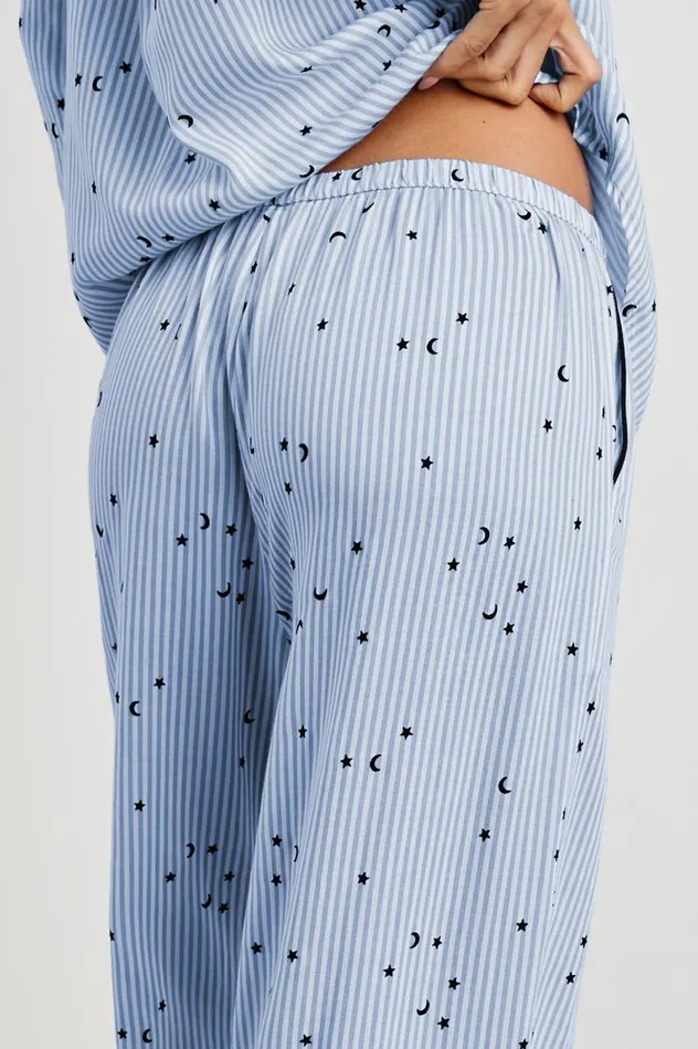 Rails Sleepwear and Lounge Women LUNA PAJAMA SET Flocked Cosmic Stripe