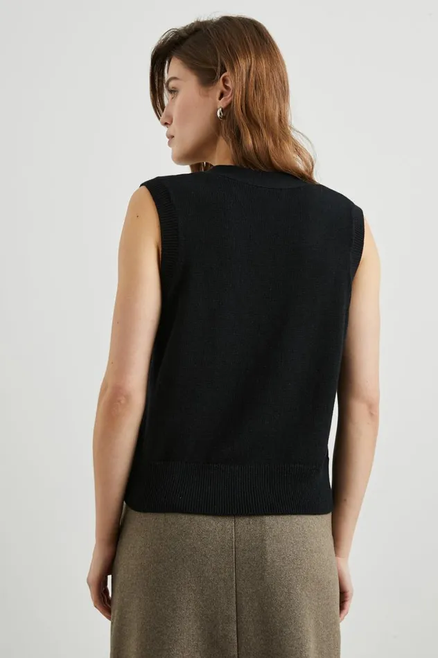 Rails Sweaters Women ANNIKA VEST Jet Black