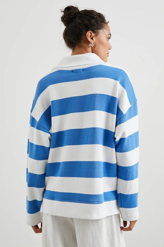 Rails Sweaters Women PARKER SWEATSHIRT Ocean Rugby Stripe