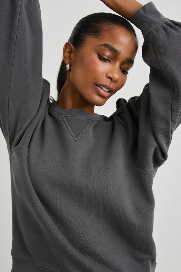 Rails Sweaters Women TIFFANY SWEATSHIRT Charcoal