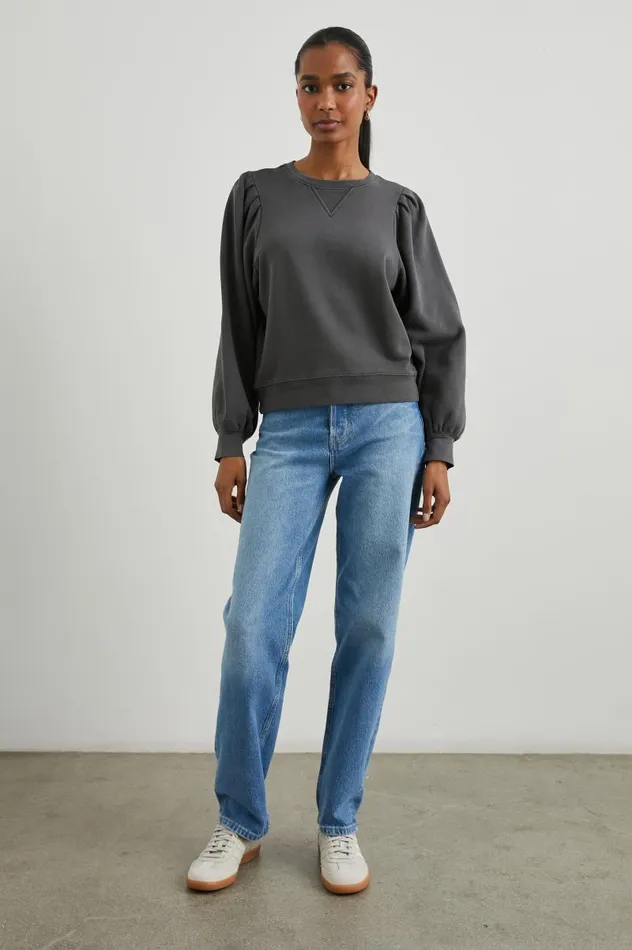 Rails Sweaters Women TIFFANY SWEATSHIRT Charcoal