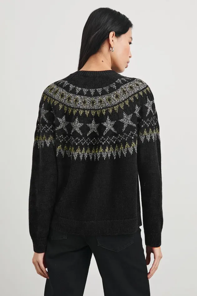 Rails Sweaters Women ZOEY SWEATER Metallic Fair Isle