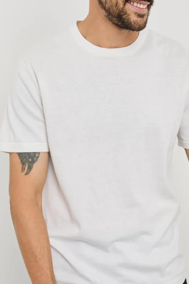 Rails TShirts and Thermals Men MASON COTTON CASHMERE TSHIRT Cream