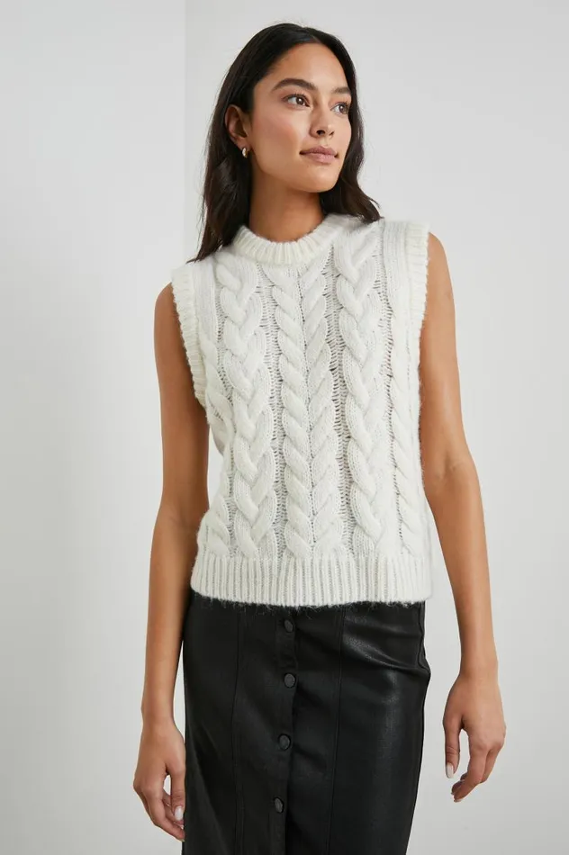 Rails Tops Women ALEXIS SWEATER VEST Ivory