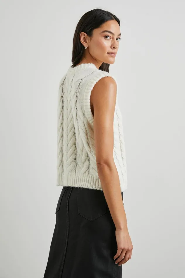 Rails Tops Women ALEXIS SWEATER VEST Ivory