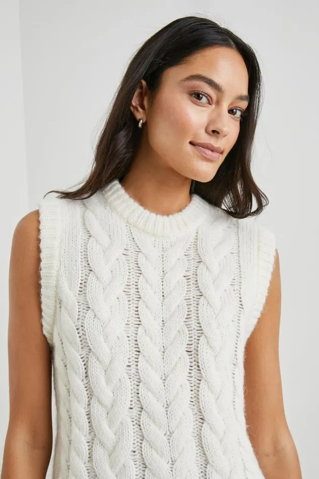 Rails Tops Women ALEXIS SWEATER VEST Ivory