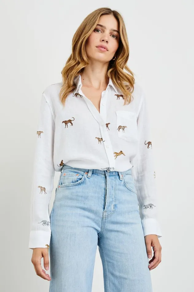 Rails Tops Women CHARLI SHIRT Safari Cheetah